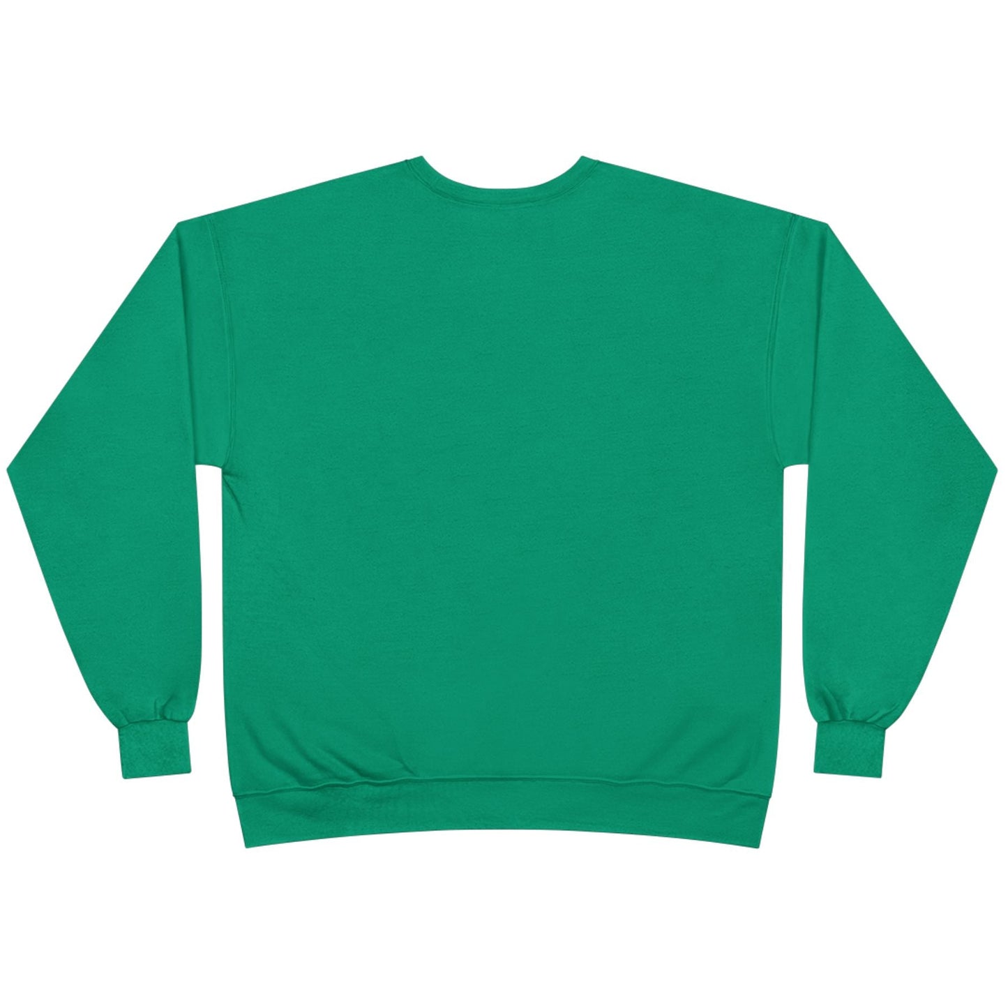 Green sweatshirt on a white background