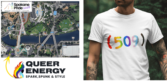 📍 FIND THE QUEER ENERGY BOOTH AT SPOKANE PRIDE! 🌈 See the map and share with your friends! - Queer Energy