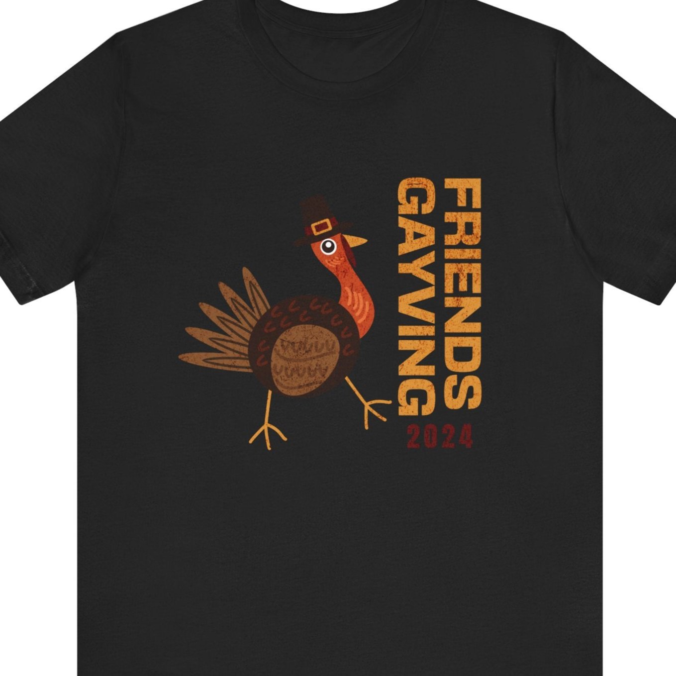 Friendsgiving Friendsgaving Black T-shirt Turkey