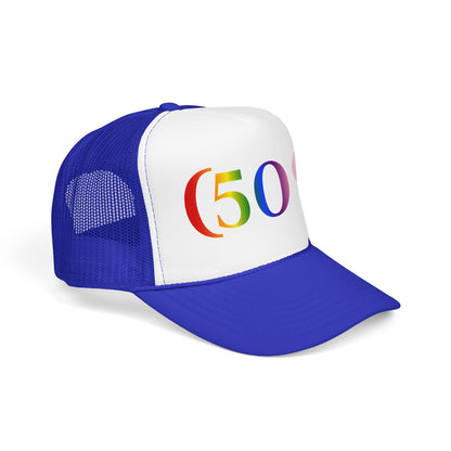 (509) Progress Flag Foam Trucker Hat | Designed by Queer Energy