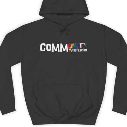 Gray hoodie with 'Mini' logo on a white background