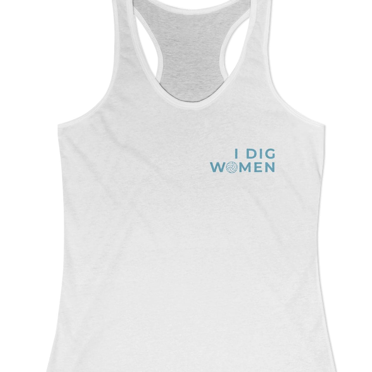 I Dig Women - Set • Spike • Sapphic | Women's Racerback Tank Designed by Queer Energy