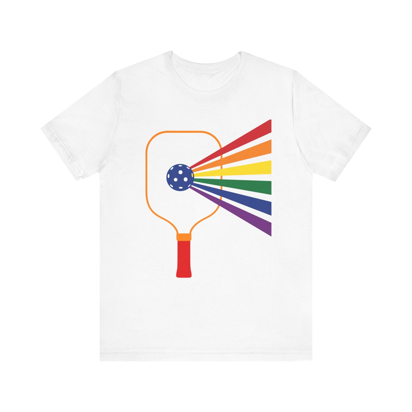 Pickleball paddle rainbow