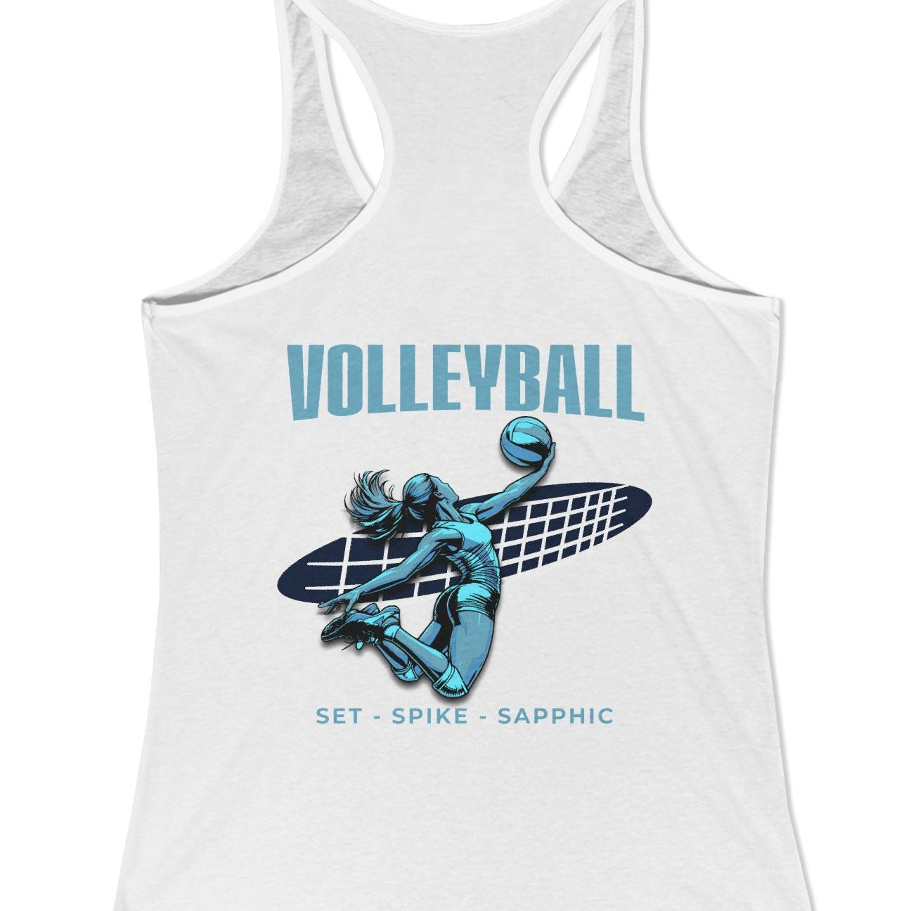 I Dig Women - Set • Spike • Sapphic | Women's Racerback Tank Designed by Queer Energy