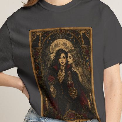 The Vampire Lesbian | Gothic Halloween Lesbian Tee Designed by Queer Energy