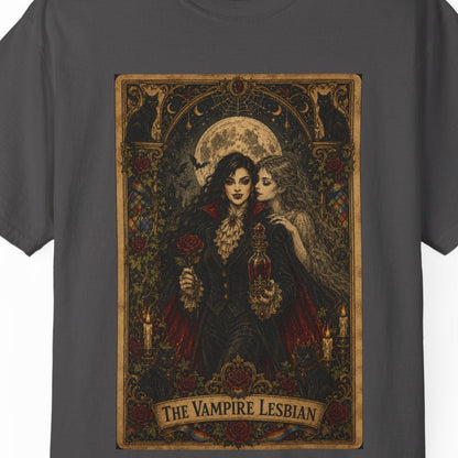 The Vampire Lesbian | Gothic Halloween Lesbian Tee Designed by Queer Energy