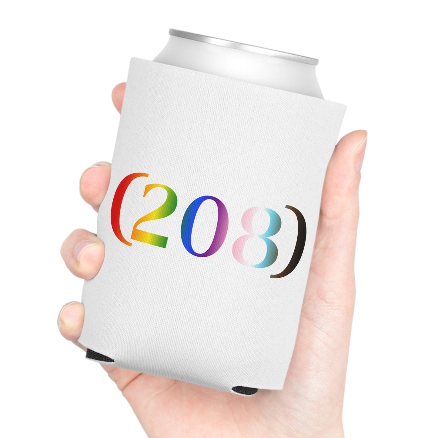 (208) - LGBTQ Pride Koozie | Designed by Queer Energy - Queer Energy