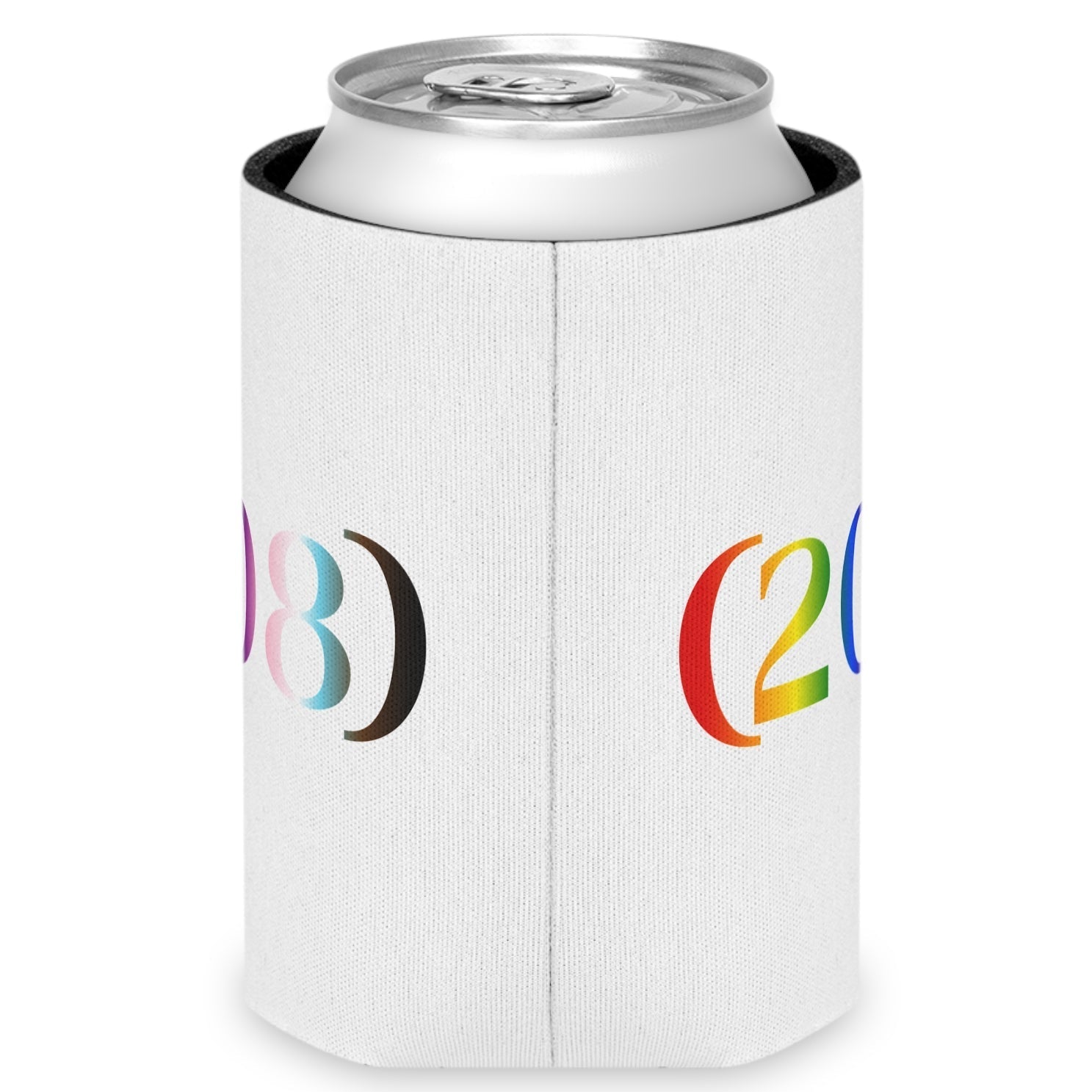 (208) - LGBTQ Pride Koozie | Designed by Queer Energy - Queer Energy