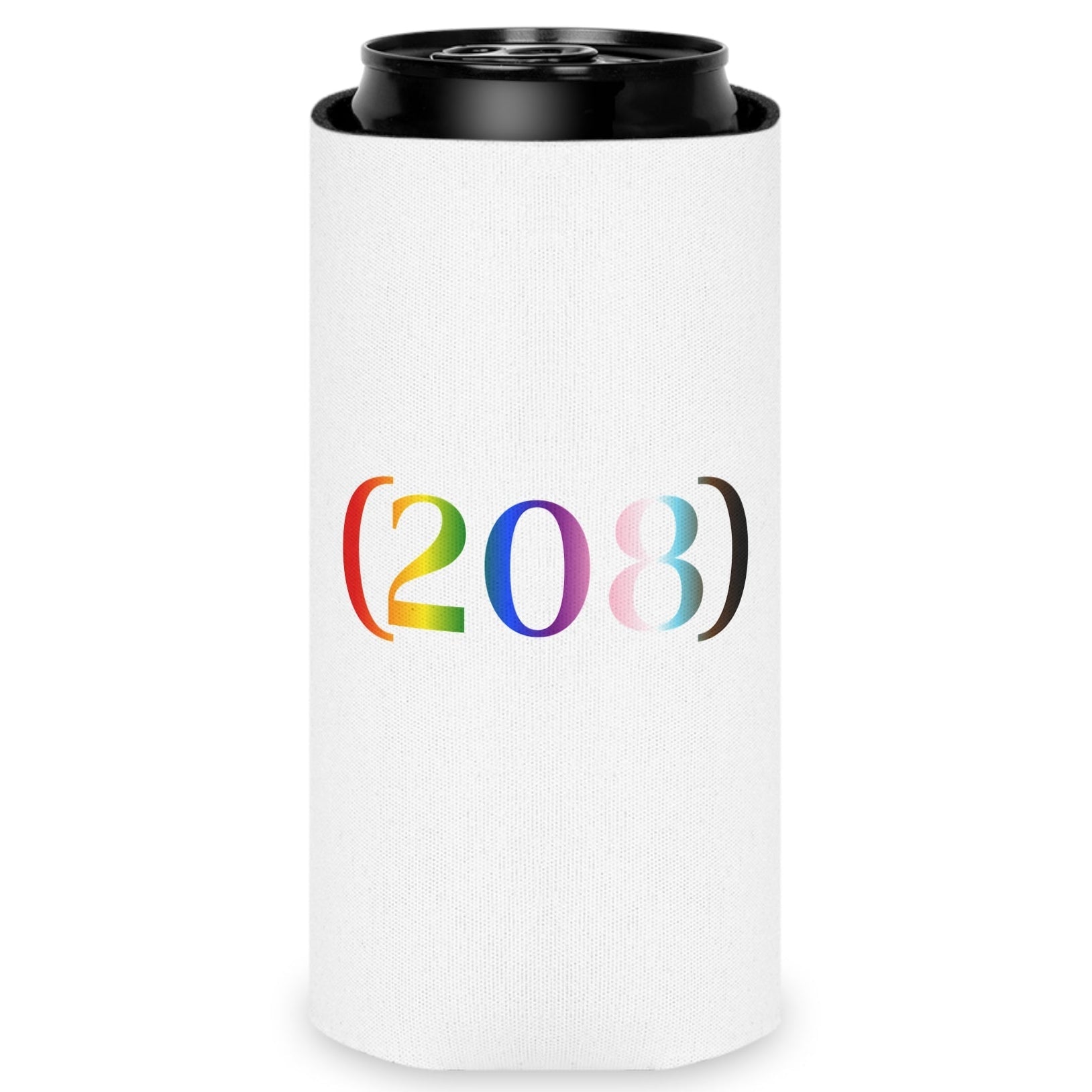 (208) - LGBTQ Pride Koozie | Designed by Queer Energy - Queer Energy