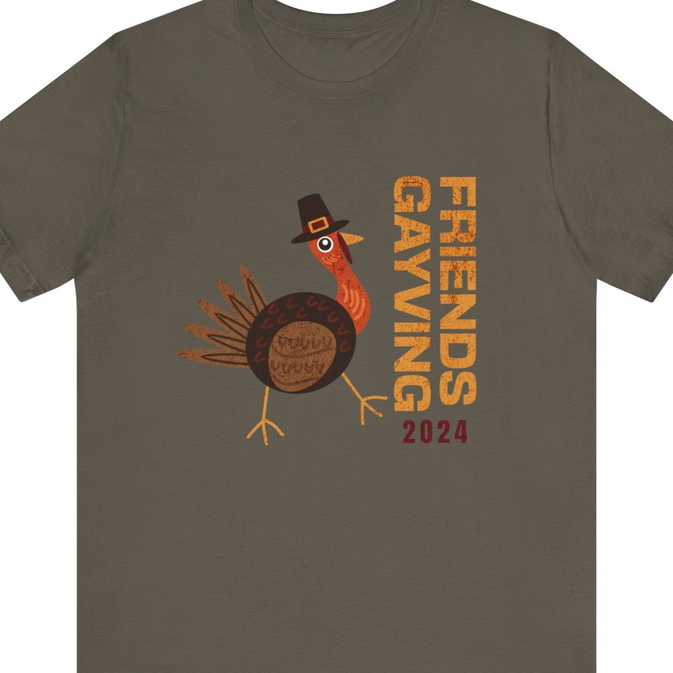 Friendsgiving Friendsgaving Army T-shirt Turkey