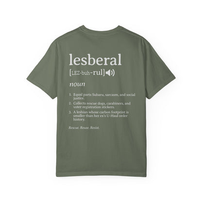 Lesberal Definition | Funny Lesbian Pride Tee Designed by Queer Energy