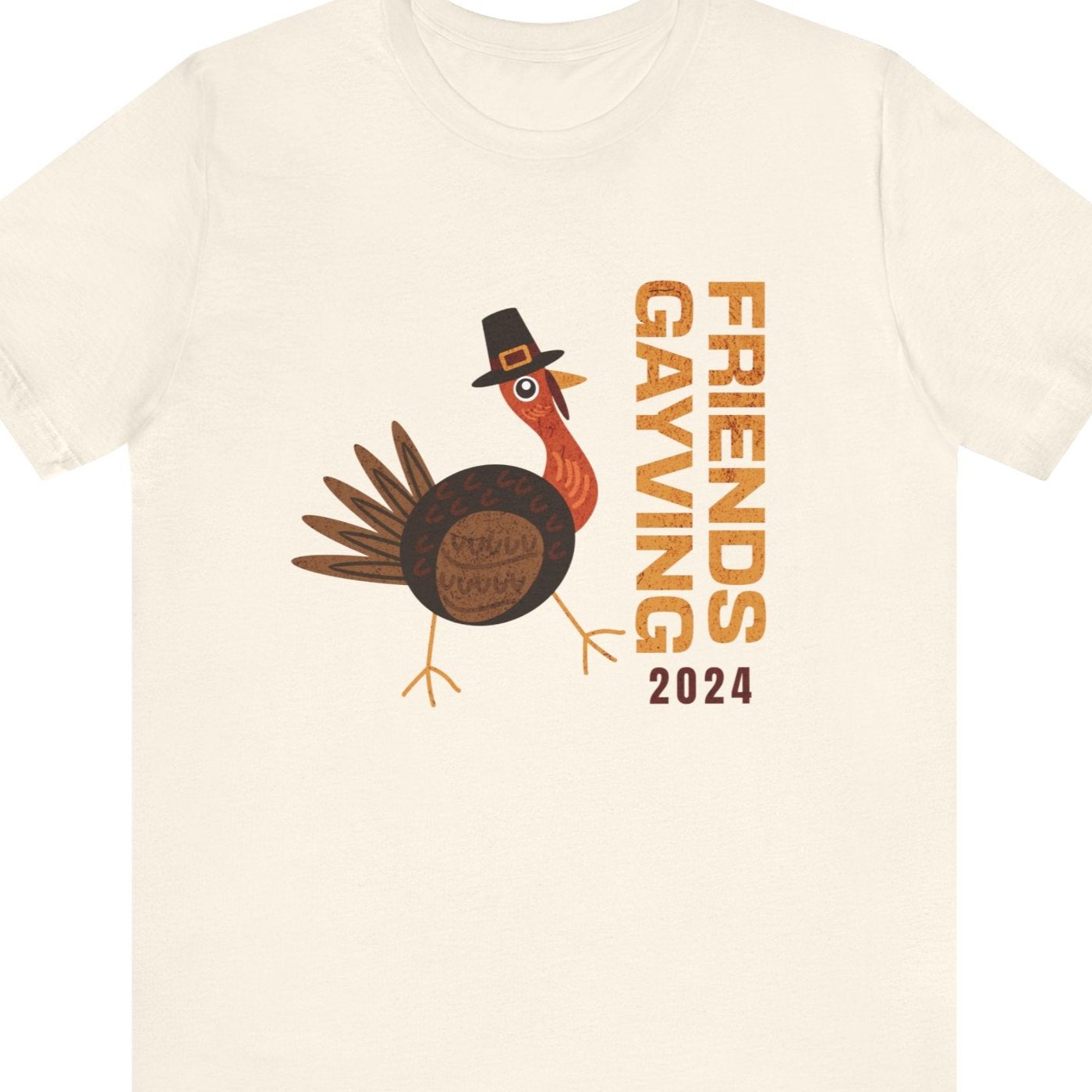 Friendsgiving Friendsgaving Natural T-shirt Turkey