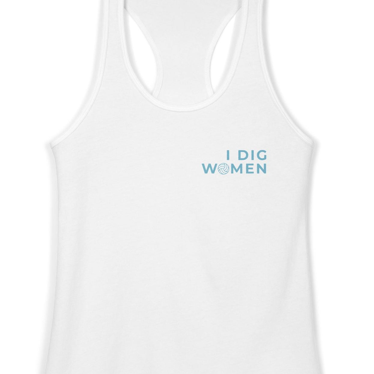 I Dig Women - Set • Spike • Sapphic | Women's Racerback Tank Designed by Queer Energy