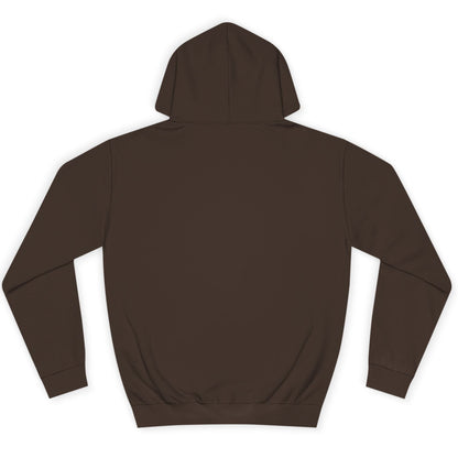 Back of a Brown hoodie on a white background
