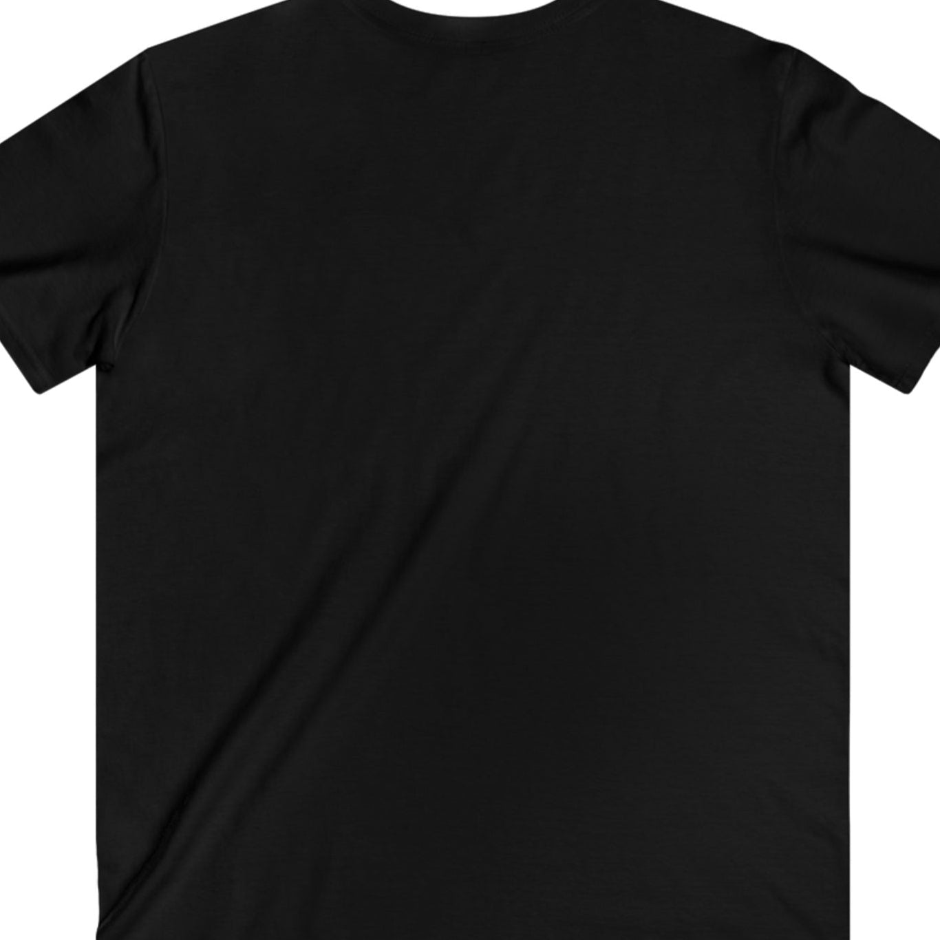 Back of black gay pride tee that says Dallas in LGBTQ Pride colors. Designed by Queer Energy