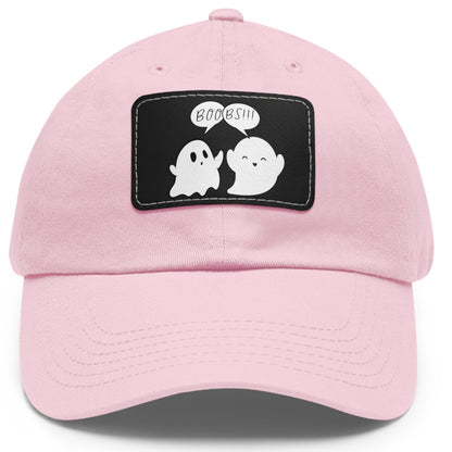 Funny lesbian pink hat with BOO-BS!!! design – Designed by Queer Energy