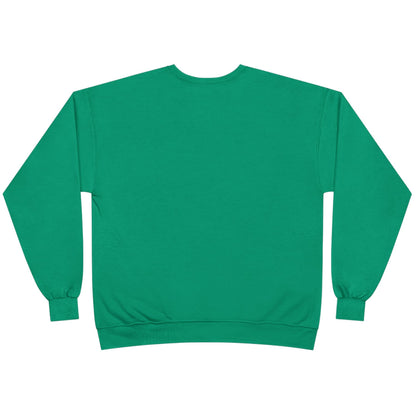 Green sweatshirt on a white background