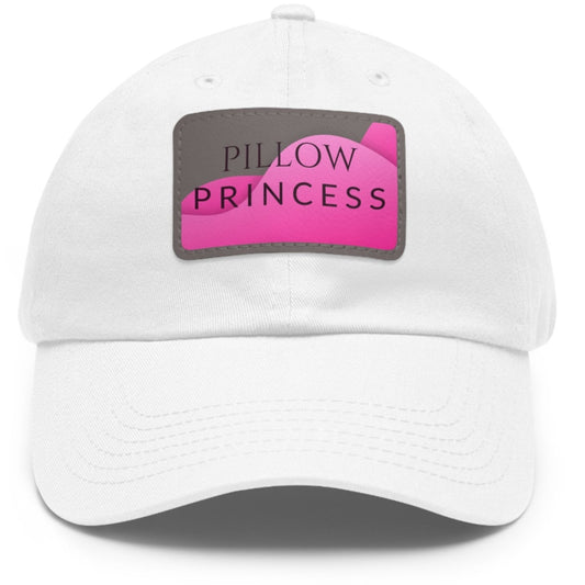 Funny lesbian hat with Pillow Princess design – Designed by Queer Energy in white