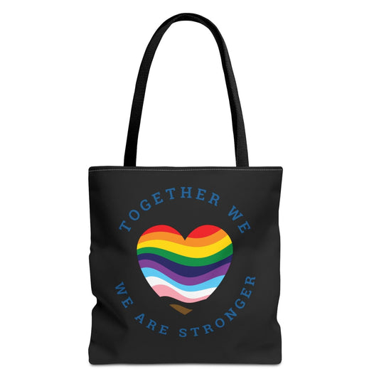 "TOGETHER WE ARE STRONGER Activism Tote – Designed by Queer Energy"