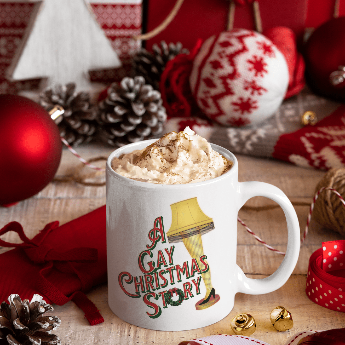 A Gay Christmas Story | Color - Changing Mug - heat reveal - Holiday Coffee Mug (11oz) - Queer Energy