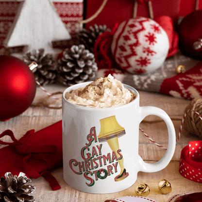 A Gay Christmas Story | Color - Changing Mug - heat reveal - Holiday Coffee Mug (11oz) - Queer Energy