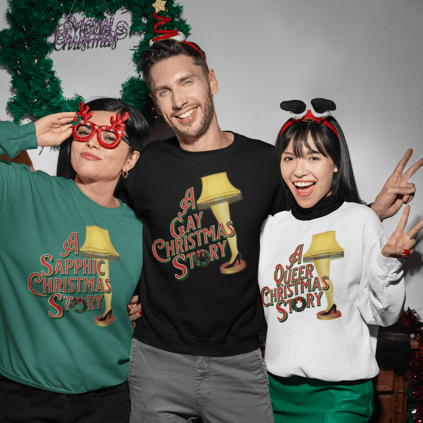 A Queer Christmas Story | Gay Holiday Sweatshirt - Queer Energy