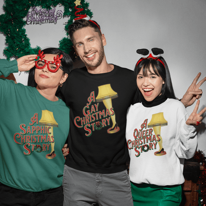 A Queer Christmas Story | Gay Holiday Sweatshirt - Queer Energy
