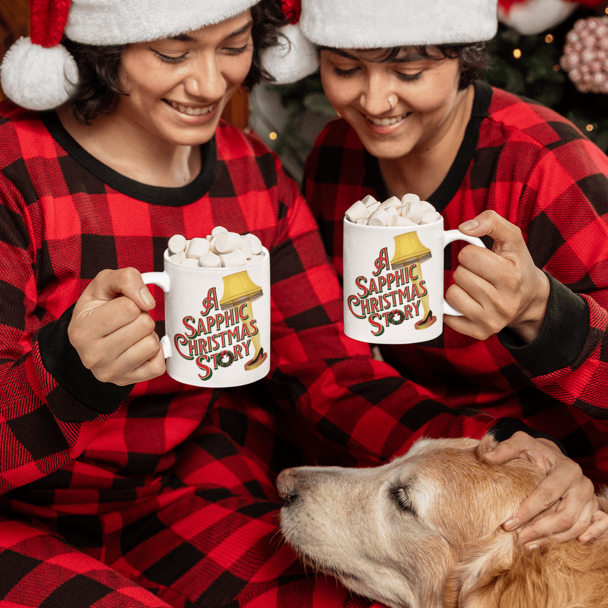 A Sapphic Christmas Story | Color - Changing Mug - heat reveal - Holiday Coffee Mug (11oz) - Queer Energy