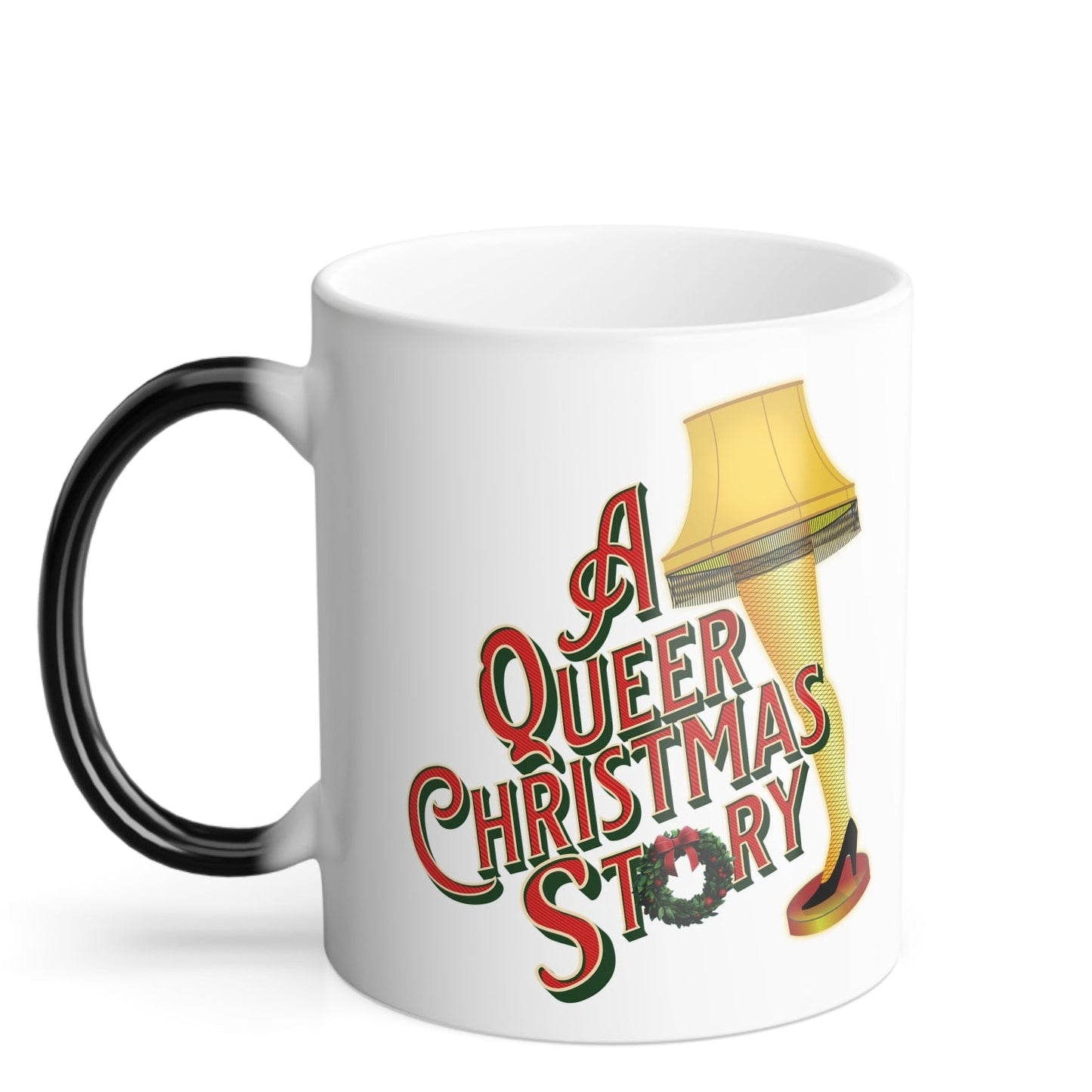 A Sapphic Christmas Story | Color - Changing Mug - heat reveal - Holiday Coffee Mug (11oz) - Queer Energy