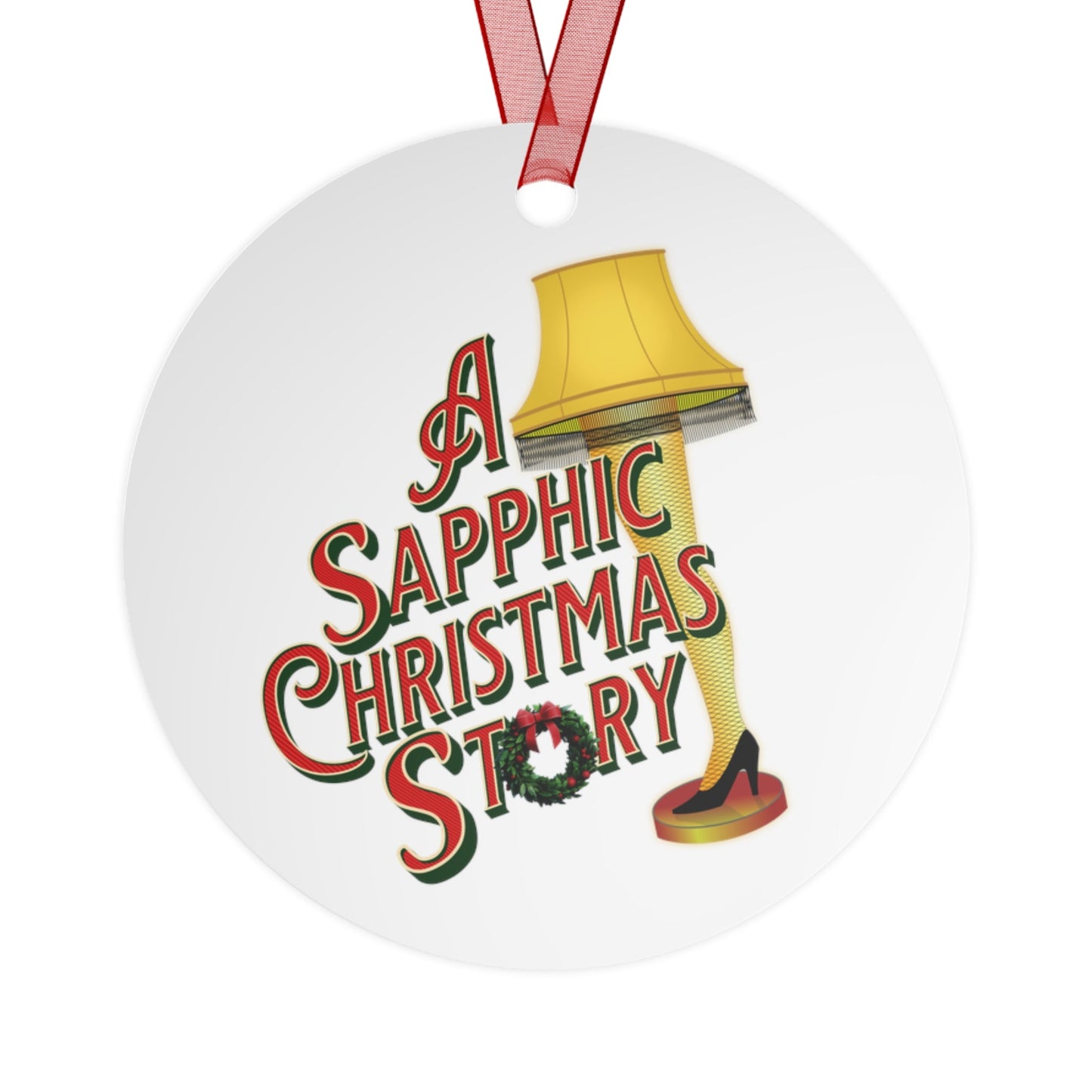 A Sapphic Christmas Story | Holiday Ornament - Queer Energy