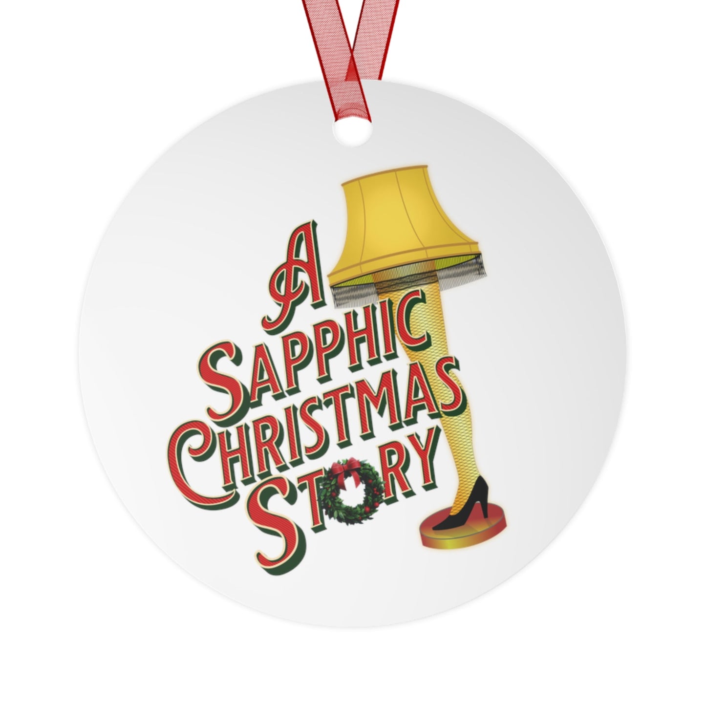 A Sapphic Christmas Story | Holiday Ornament - Queer Energy