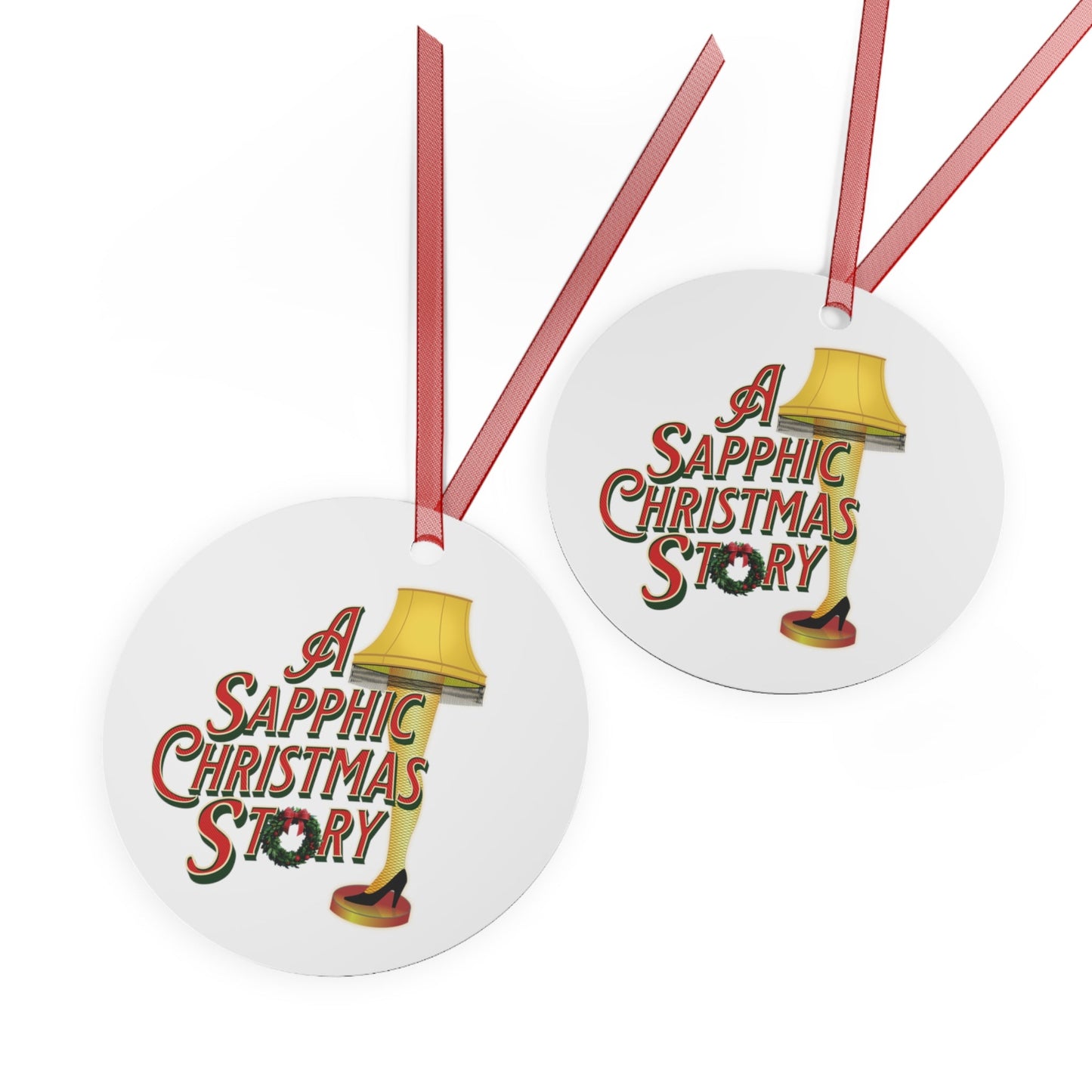 A Sapphic Christmas Story | Holiday Ornament - Queer Energy
