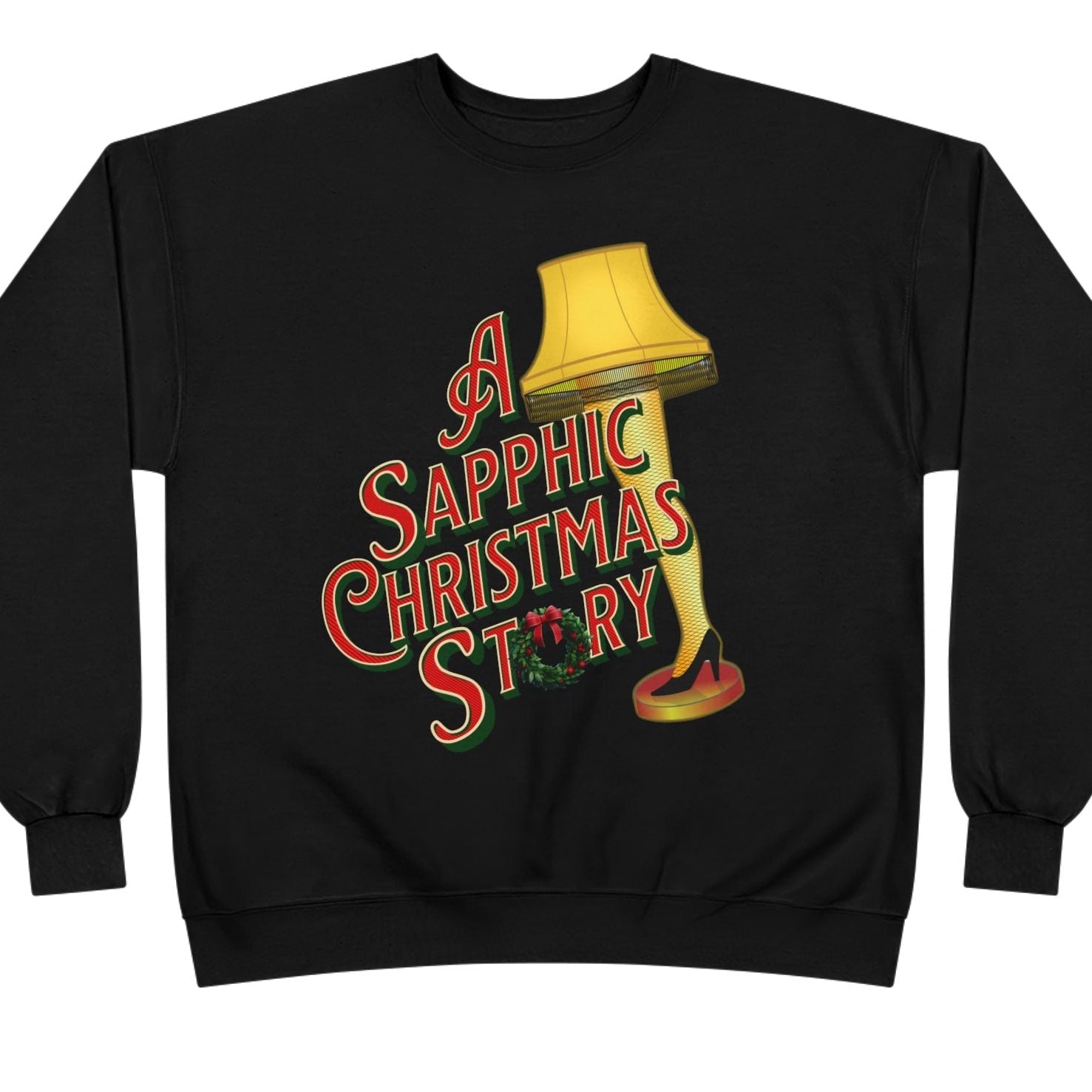 A Sapphic Christmas Story | Sapphic Holiday Sweatshirt - Queer Energy