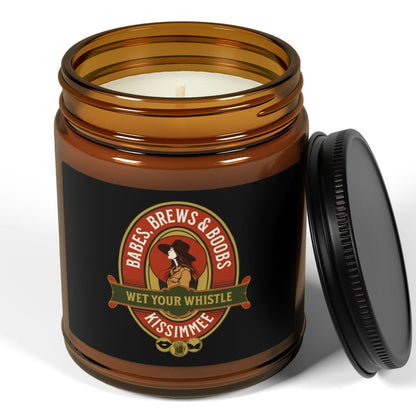 BABES, BREW & BOOBS | Funny Lesbian candle - Queer Energy