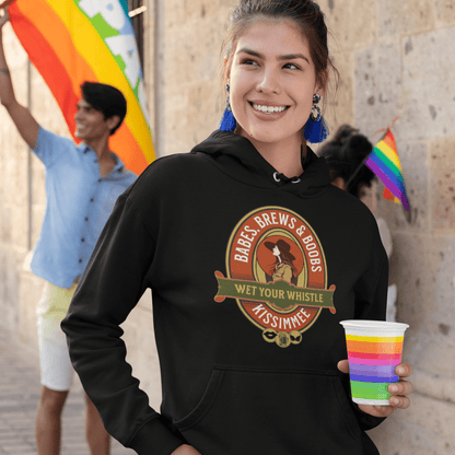 BABES, BREWS & BOOBS Hoodie | Designed by Queer Energy - Queer Energy