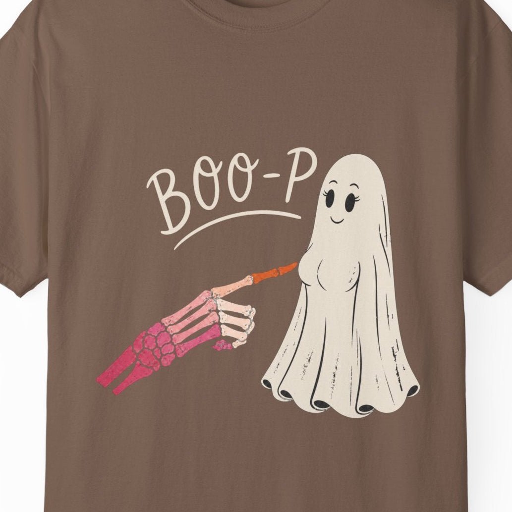 BOO-P | Cute Ghost Halloween Tee Designed by Queer Energy - Queer Energy
