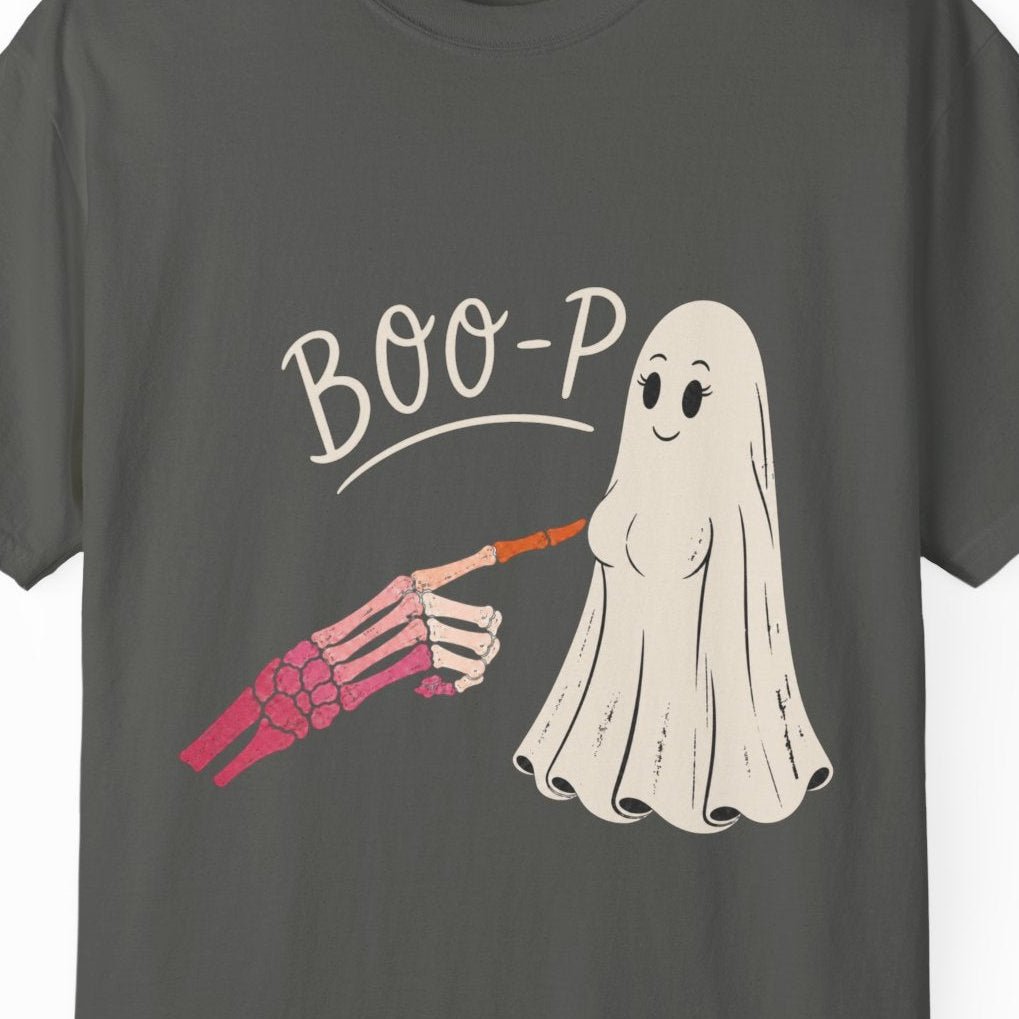 BOO-P | Cute Ghost Halloween Tee Designed by Queer Energy - Queer Energy