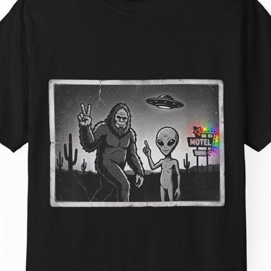 Close Encounters Motel | Gay Pride Tee Designed by Queer Energy - Queer Energy