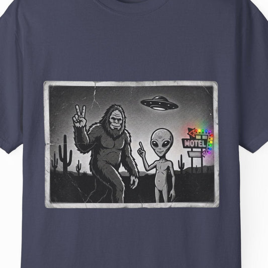 Close Encounters Motel | Gay Pride Tee Designed by Queer Energy - Queer Energy