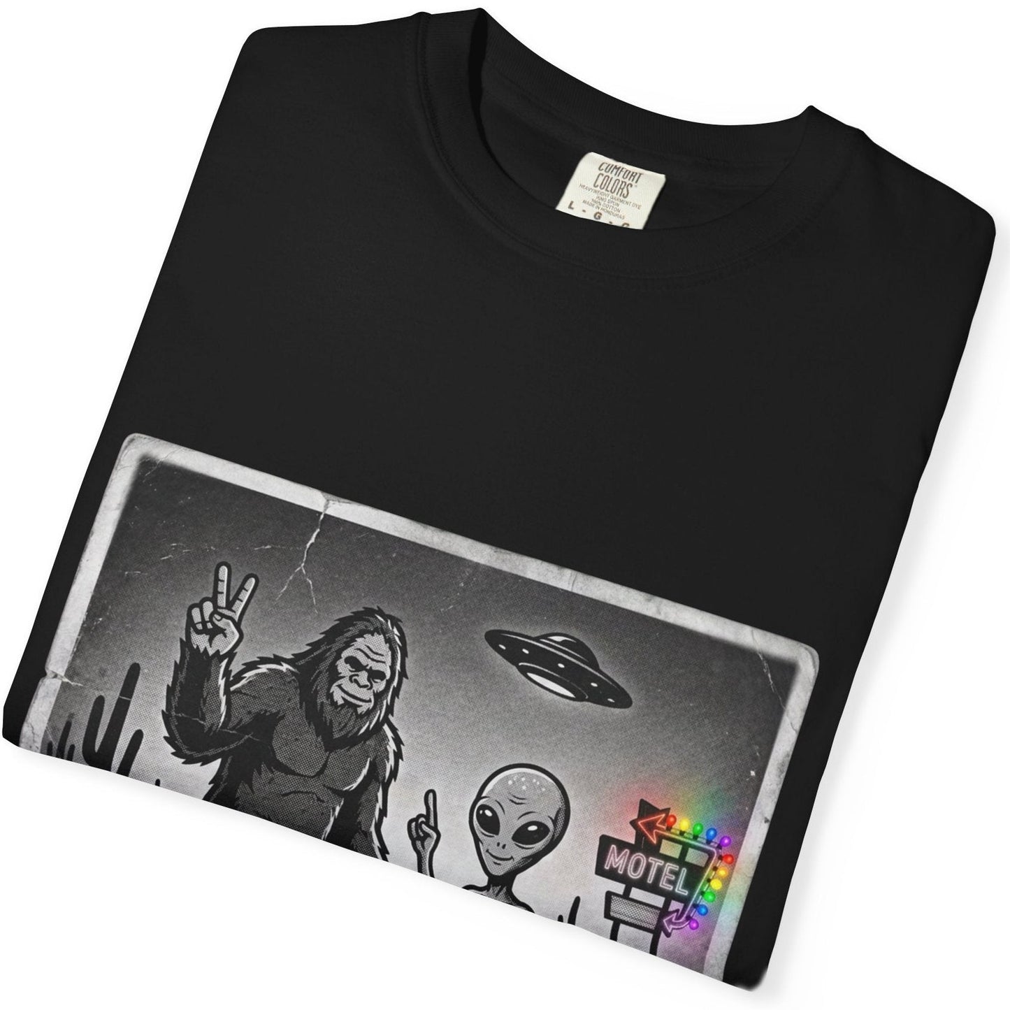 Close Encounters Motel | Gay Pride Tee Designed by Queer Energy - Queer Energy