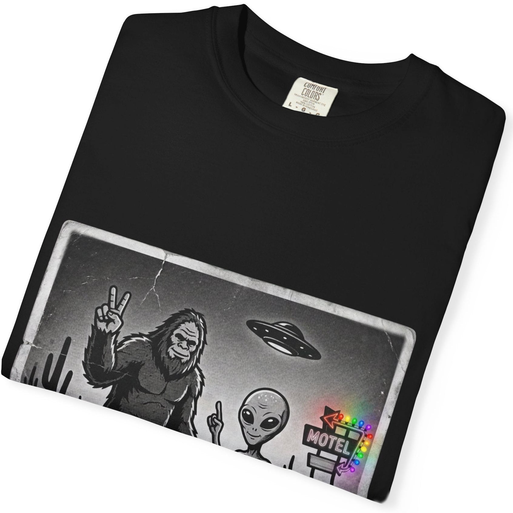 Close Encounters Motel | Gay Pride Tee Designed by Queer Energy - Queer Energy