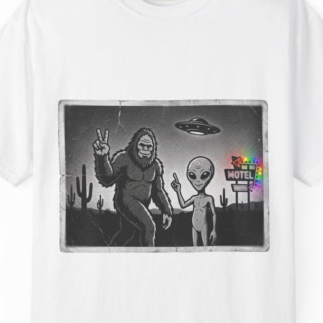 Close Encounters Motel | Gay Pride Tee Designed by Queer Energy - Queer Energy