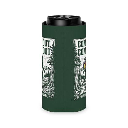 Come Out, Come Out Wherever You Are | Bigfoot LGBTQ Can Cooler Designed by Queer Energy - Queer Energy