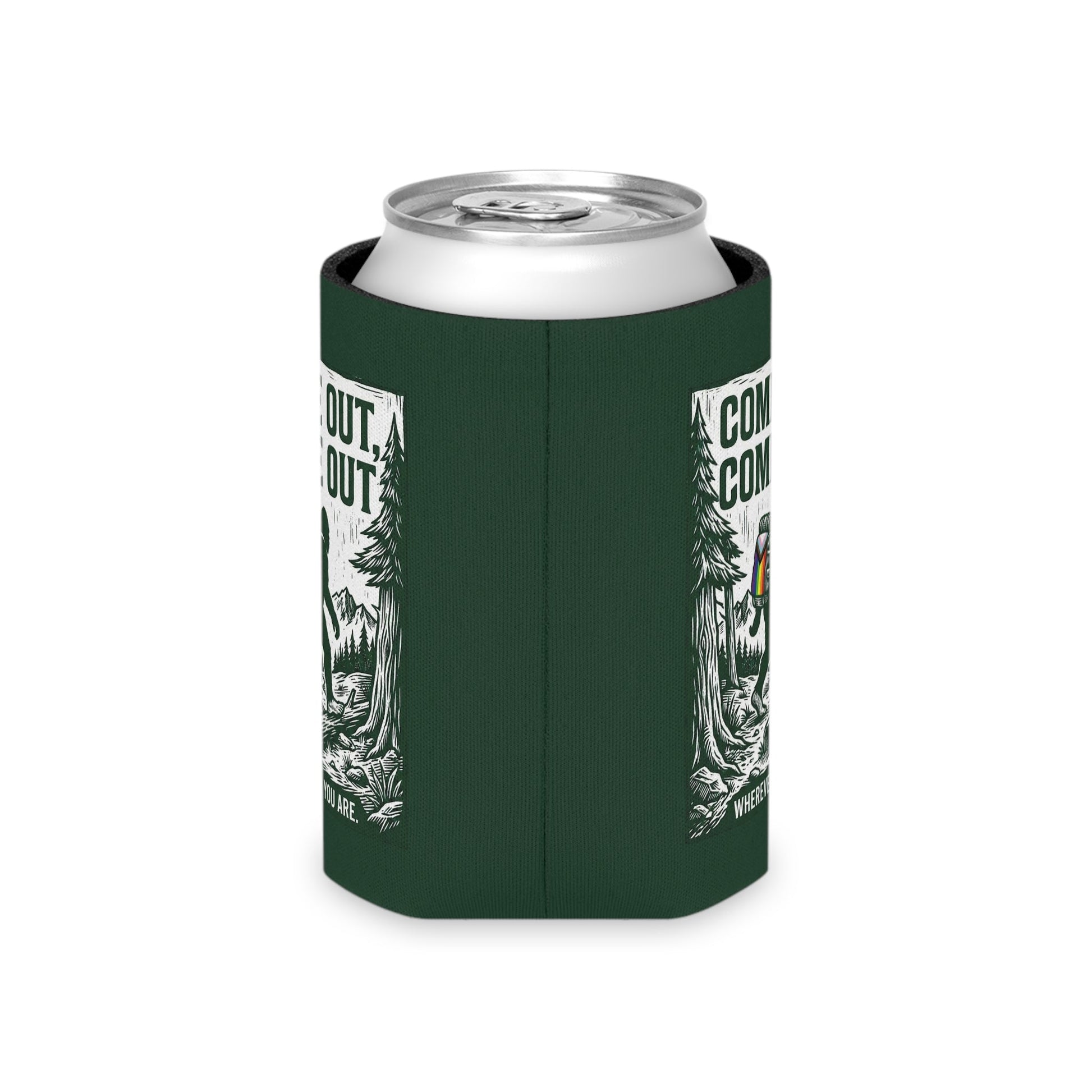 Come Out, Come Out Wherever You Are | Bigfoot LGBTQ Can Cooler Designed by Queer Energy - Queer Energy