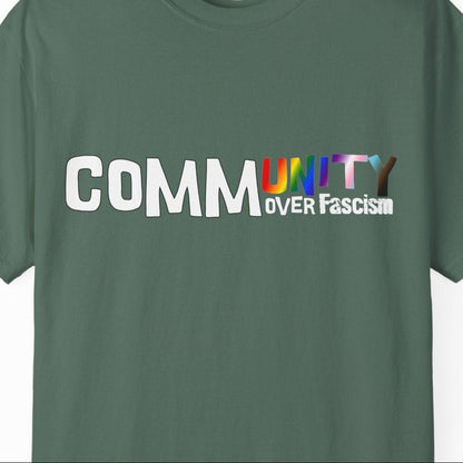 Community Rainbow T-Shirt — 'COMMUNITY' Pride Graphic Tee - Queer Energy