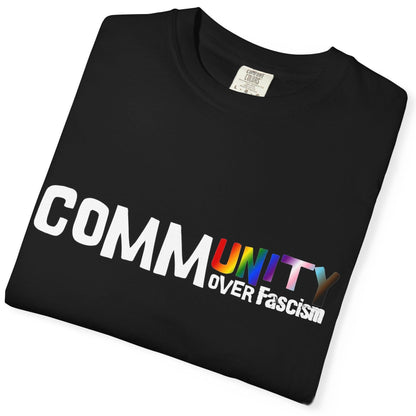 Community Rainbow T-Shirt — 'COMMUNITY' Pride Graphic Tee - Queer Energy