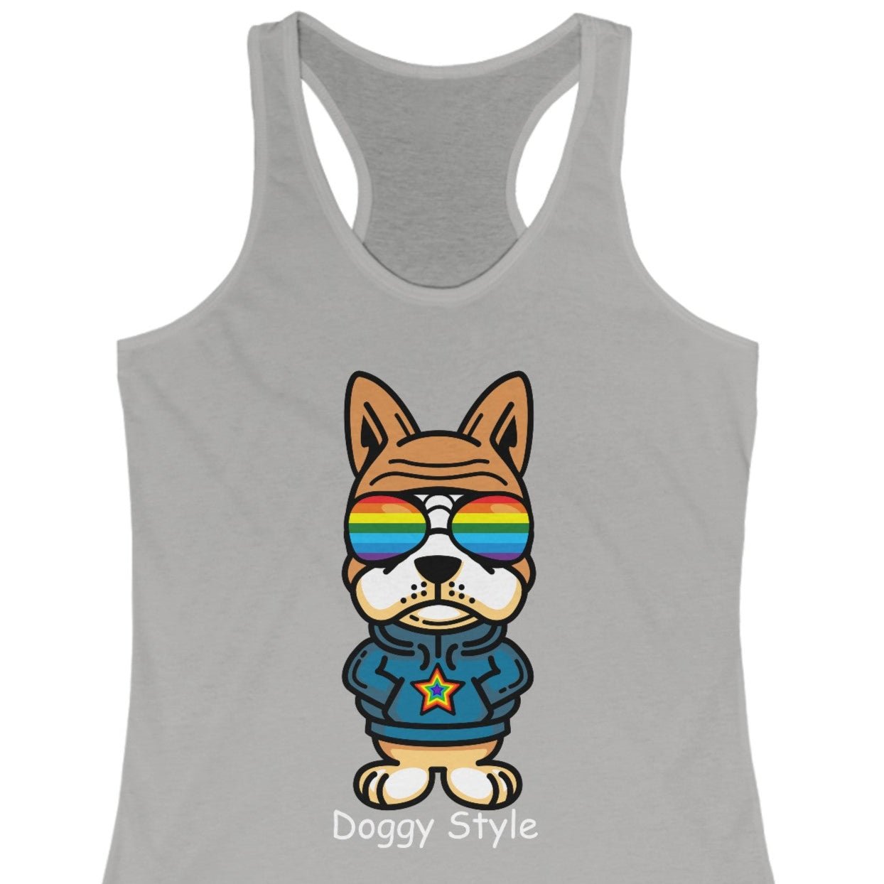Doggy Style | Funny gay racerback tank top - Queer Energy
