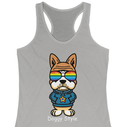 Doggy Style | Funny gay racerback tank top - Queer Energy