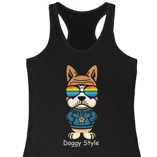 Doggy Style | Funny gay racerback tank top - Queer Energy