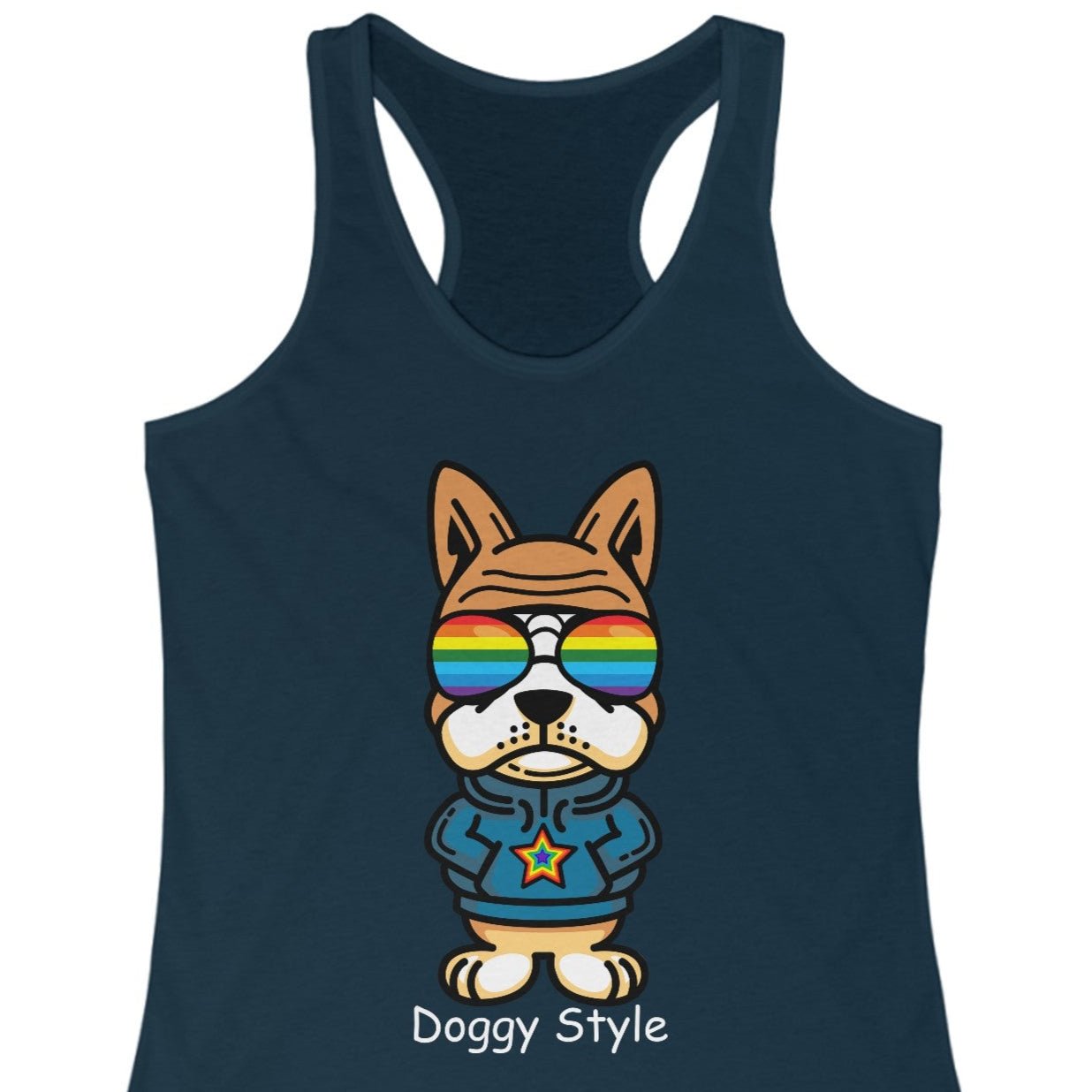 Doggy Style | Funny gay racerback tank top - Queer Energy